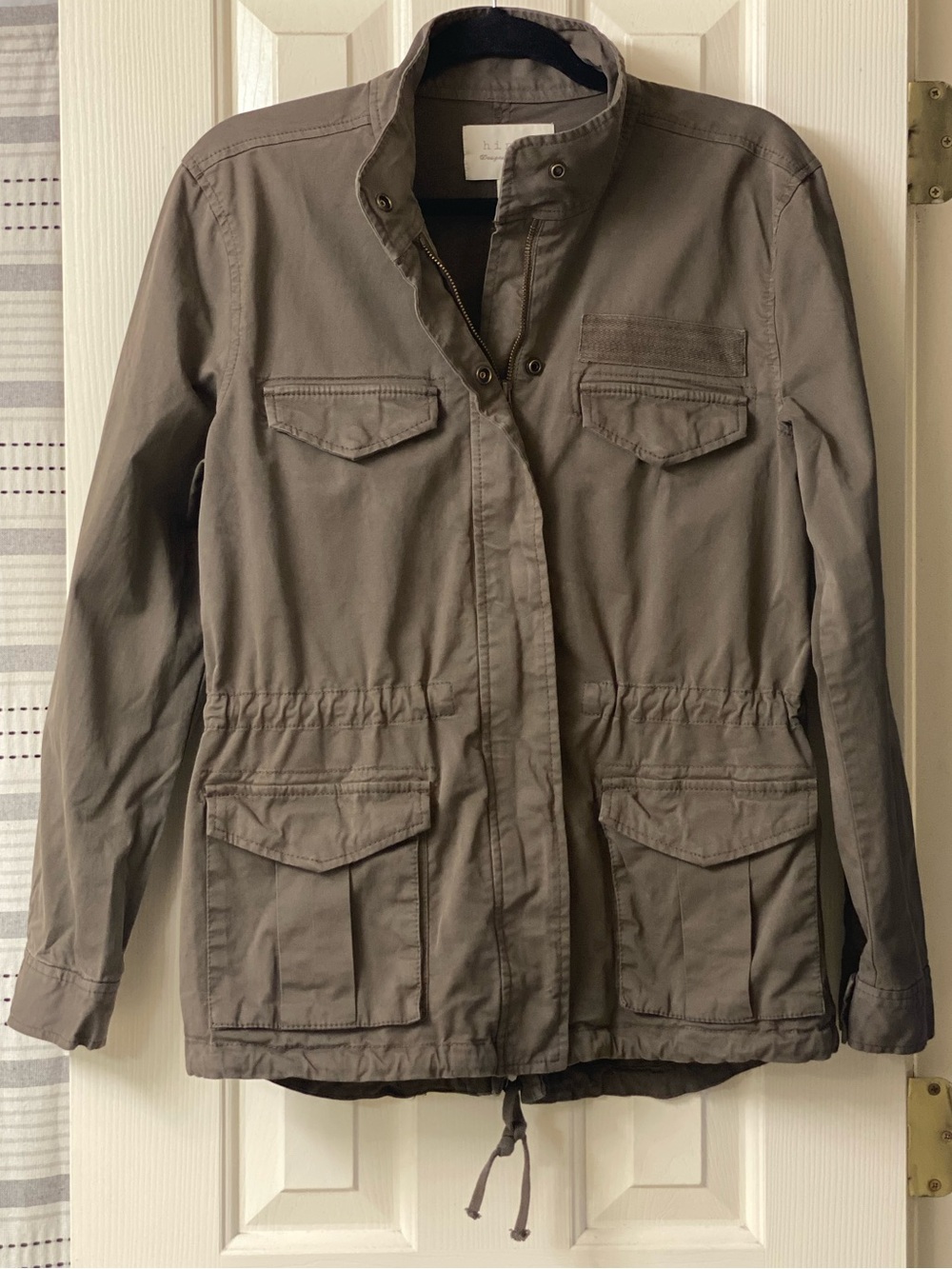 Hinge Designed In Seattle Army Green Utility Field Jacket - Size Medium